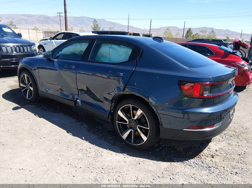 2021 Polestar 2 VIN LPSED3KA4ML006480 IAAI salvage auction — SIDE, Salvage Title, sold $7,800 on 2026-08-09 (photo 3)