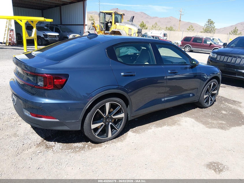 2021 Polestar 2 VIN LPSED3KA4ML006480 IAAI salvage auction — SIDE, Salvage Title, sold $7,800 on 2026-08-09 (photo 4)