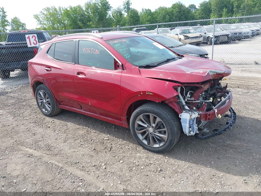 2021 Buick Encore gx VIN KL4MMBS20MB083451 IAAI salvage auction — FRONT END, Salvage Title, sold $2,150 on 2026-07-07 (photo 1)
