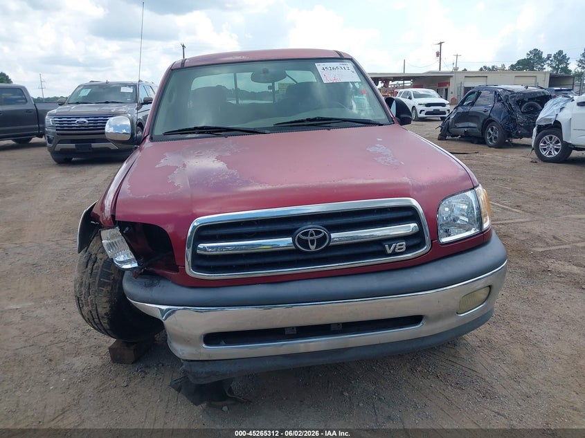 2000 Toyota Tundra VIN 5TBRT3418YS121475 IAAI salvage auction — FRONT END, Original (Texas), sold $1,450 on 2026-07-26 (photo 6)
