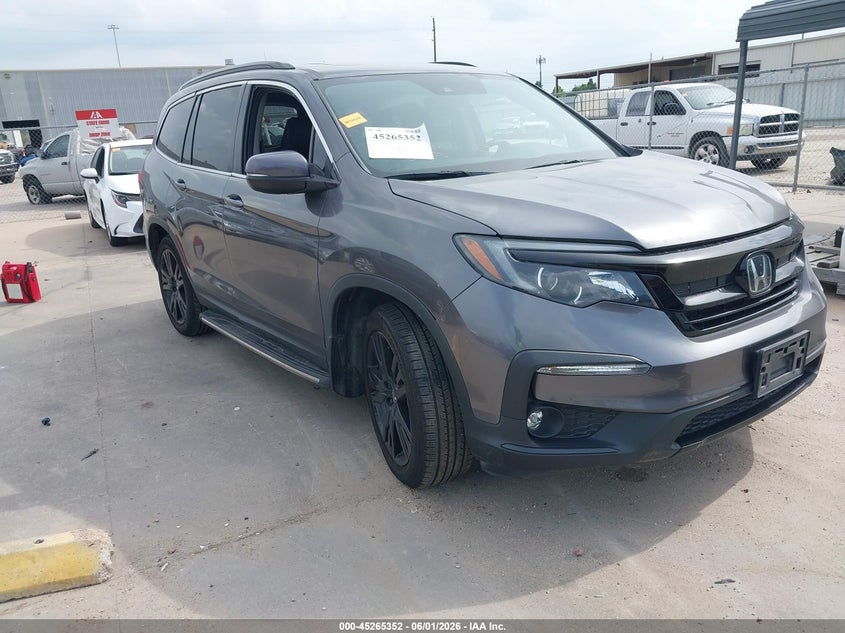 2021 Honda Pilot VIN 5FNYF5H29MB001983 IAAI salvage auction — LEFT REAR, Salvage Title, sold $8,500 on 2026-07-23 (photo 1)