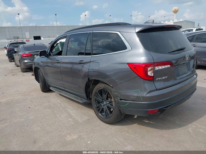 2021 Honda Pilot VIN 5FNYF5H29MB001983 IAAI salvage auction — LEFT REAR, Salvage Title, sold $8,500 on 2026-07-23 (photo 3)