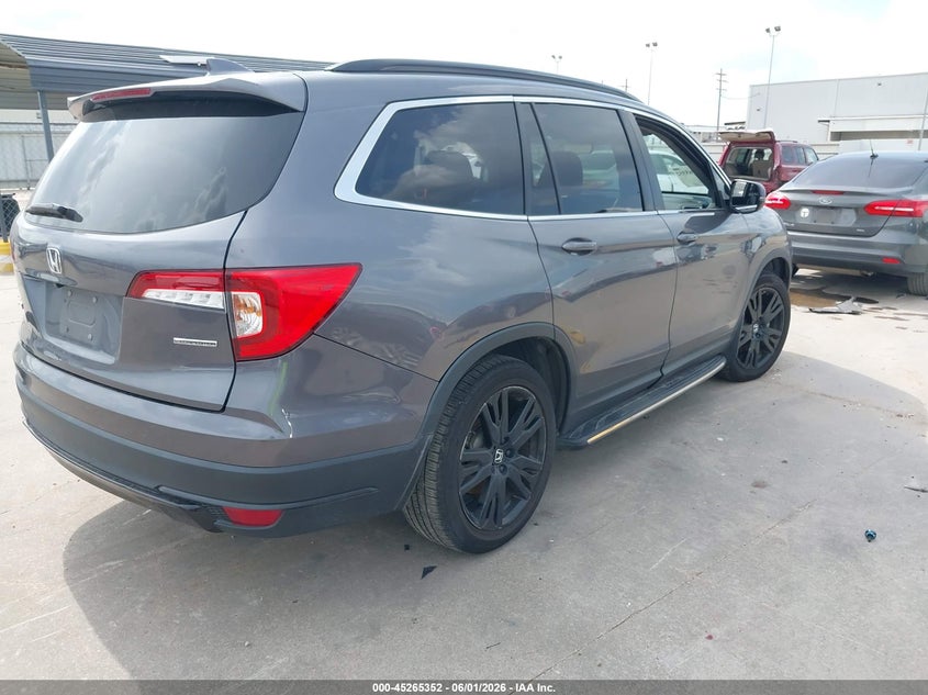 2021 Honda Pilot VIN 5FNYF5H29MB001983 IAAI salvage auction — LEFT REAR, Salvage Title, sold $8,500 on 2026-07-23 (photo 4)