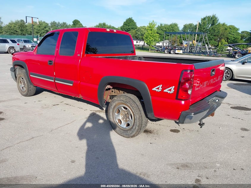 2004 Chevrolet Silverado 1500 VIN 1GCEK19V94E375544 IAAI salvage auction — REAR END, Salvage (Kentucky), sold $850 on 2026-07-09 (photo 3)