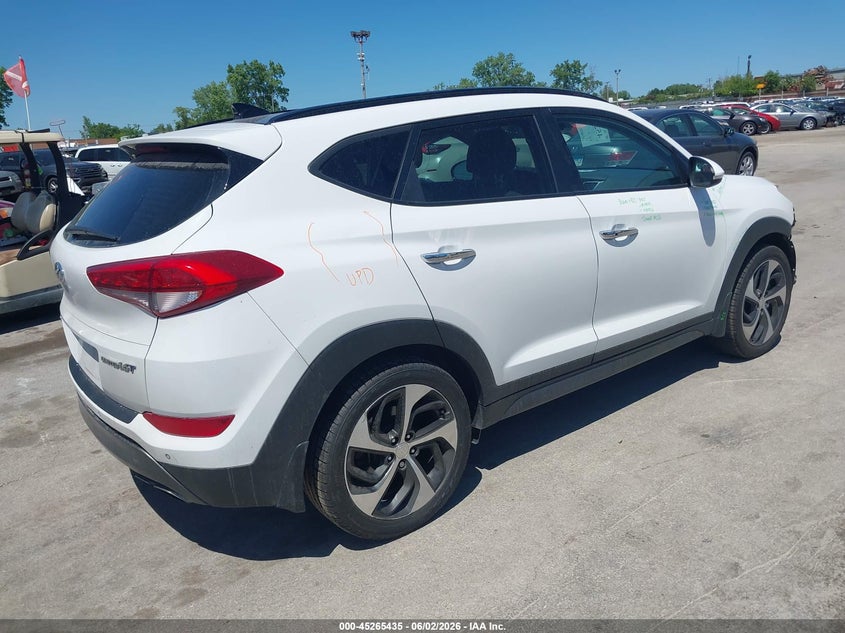 2016 Hyundai Tucson VIN KM8J33A23GU140166 IAAI salvage auction — FRONT END, Salvage (Illinois), sold $1,050 on 2026-07-13 (photo 4)
