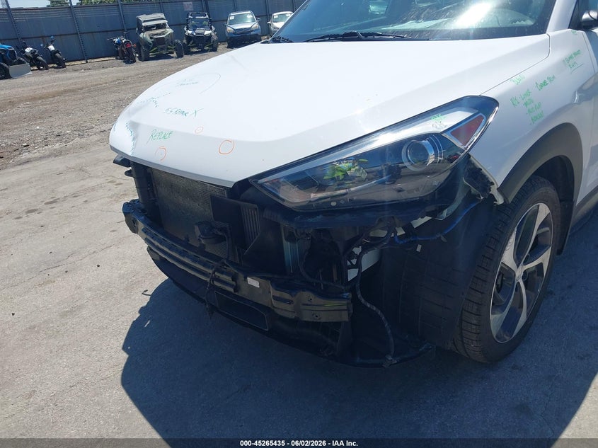 2016 Hyundai Tucson VIN KM8J33A23GU140166 IAAI salvage auction — FRONT END, Salvage (Illinois), sold $1,050 on 2026-07-13 (photo 6)
