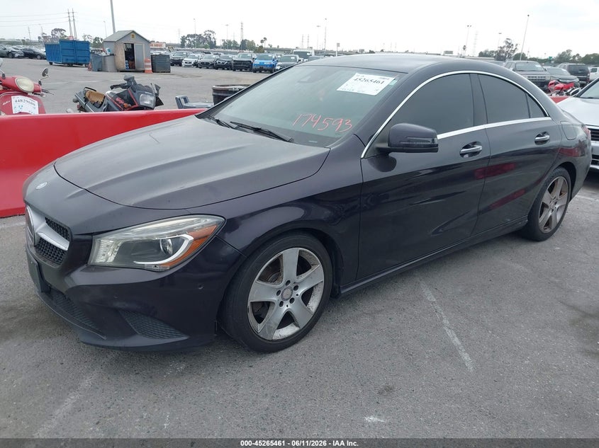 2015 Mercedes-benz Cla-klasse VIN WDDSJ4GB2FN174593 IAAI salvage auction — SIDE, Salvage Title, sold $1,975 on 2026-07-23 (photo 2)