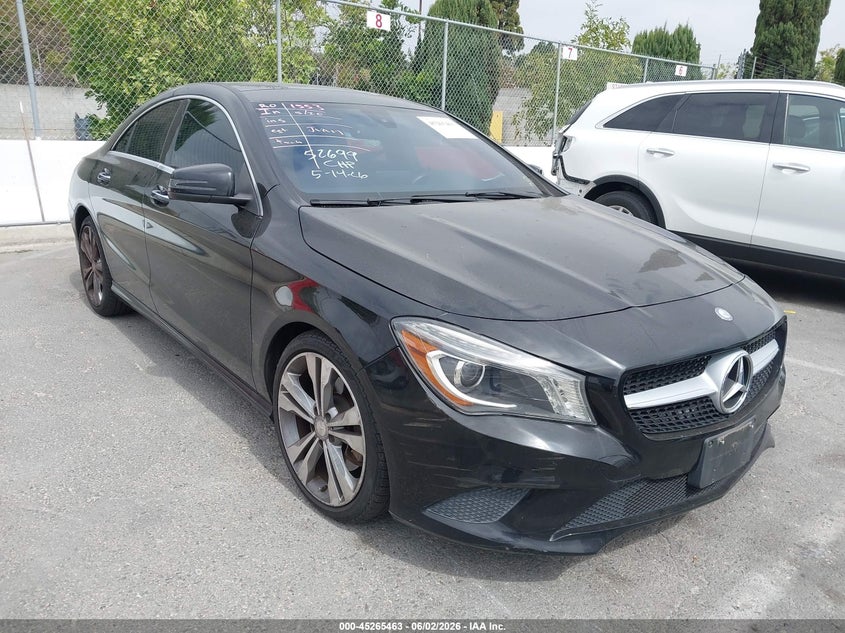 2015 Mercedes-benz Cla-klasse VIN WDDSJ4EB5FN277851 IAAI salvage auction — LEFT SIDE, Salvage Title, sold $4,475 on 2026-08-19 (photo 1)