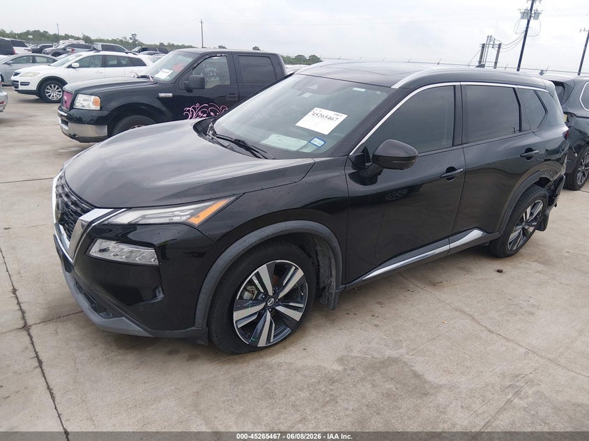 2021 Nissan Rogue VIN 5N1AT3CA6MC727399 IAAI salvage auction — LEFT REAR, Salvage Title, sold $50 on 2026-07-29 (photo 2)