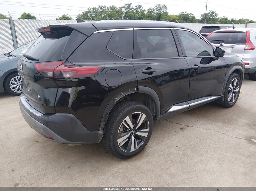 2021 Nissan Rogue VIN 5N1AT3CA6MC727399 IAAI salvage auction — LEFT REAR, Salvage Title, sold $50 on 2026-07-29 (photo 4)