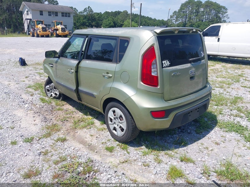 2012 Kia Soul VIN KNDJT2A52C7454392 IAAI salvage auction — LEFT FRONT, Salvage Title, sold $300 on 2026-07-23 (photo 3)