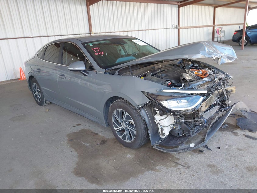 2021 Hyundai Sonata VIN KMHL24JJ1MA027547 IAAI salvage auction — FRONT END, Salvage (California), sold $3,000 on 2026-07-30 (photo 1)