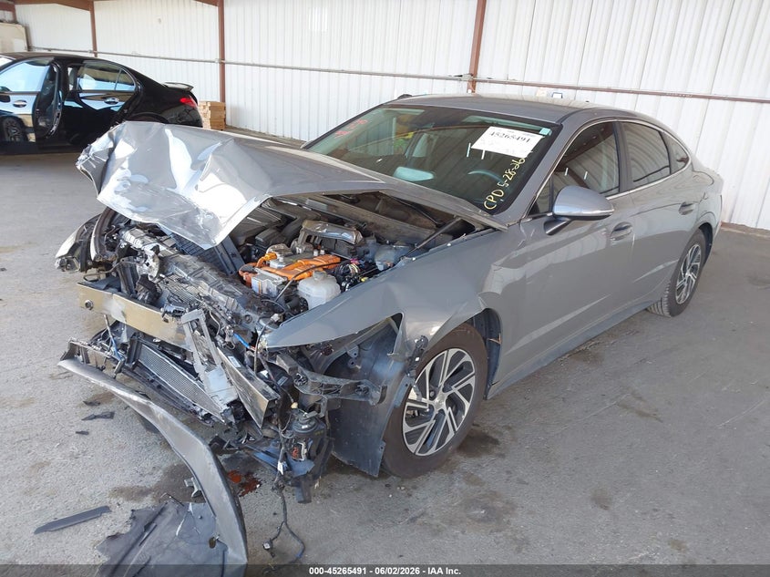 2021 Hyundai Sonata VIN KMHL24JJ1MA027547 IAAI salvage auction — FRONT END, Salvage (California), sold $3,000 on 2026-07-30 (photo 2)