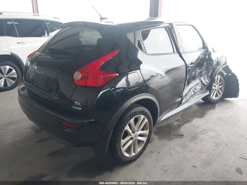 2014 Nissan Juke VIN JN8AF5MR5ET451993 IAAI salvage auction — RIGHT SIDE, Salvage Title, sold $400 on 2026-07-10 (photo 4)