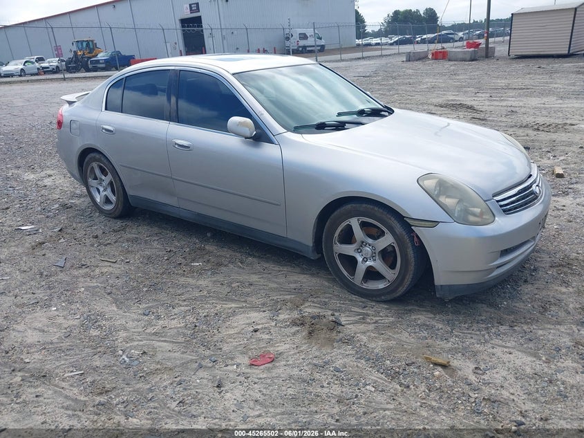 2003 Infiniti G35 VIN JNKCV51E23M013818 IAAI salvage auction — NORMAL WEAR, Clear (Arizona), sold $350 on 2026-07-09 (photo 1)