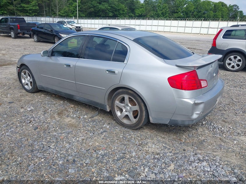 2003 Infiniti G35 VIN JNKCV51E23M013818 IAAI salvage auction — NORMAL WEAR, Clear (Arizona), sold $350 on 2026-07-09 (photo 3)