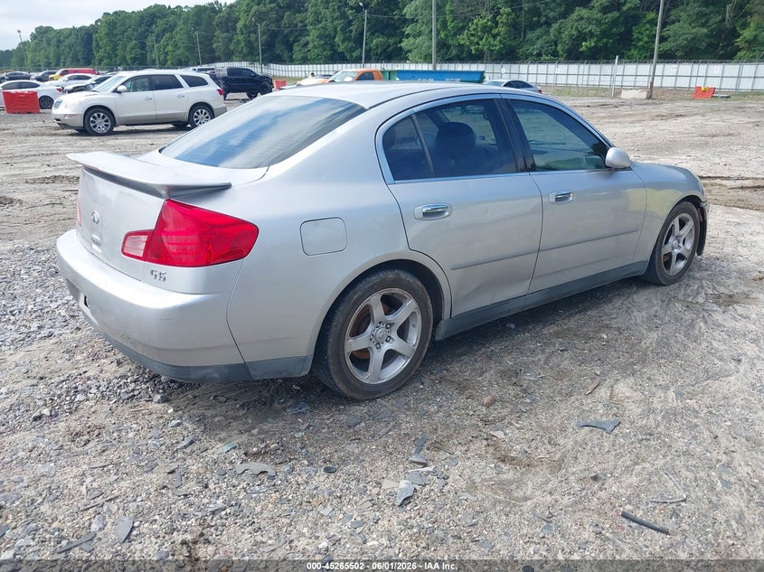 2003 Infiniti G35 VIN JNKCV51E23M013818 IAAI salvage auction — NORMAL WEAR, Clear (Arizona), sold $350 on 2026-07-09 (photo 4)