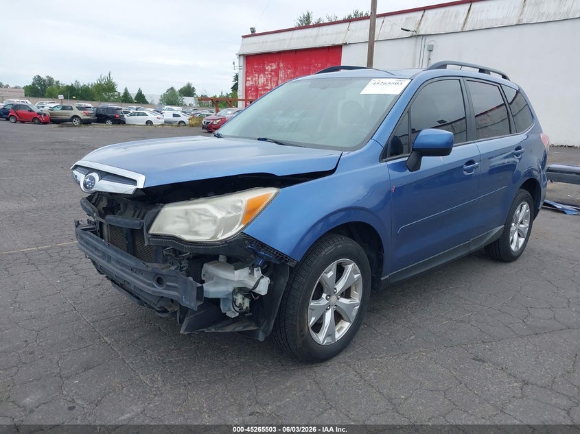 2015 Subaru Forester VIN JF2SJADC5FH818965 IAAI salvage auction — RIGHT FRONT, Salvage Title, sold $2,050 on 2026-07-16 (photo 2)
