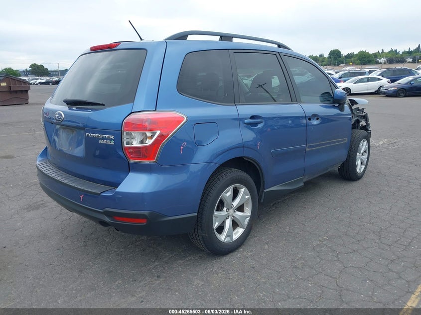 2015 Subaru Forester VIN JF2SJADC5FH818965 IAAI salvage auction — RIGHT FRONT, Salvage Title, sold $2,050 on 2026-07-16 (photo 4)