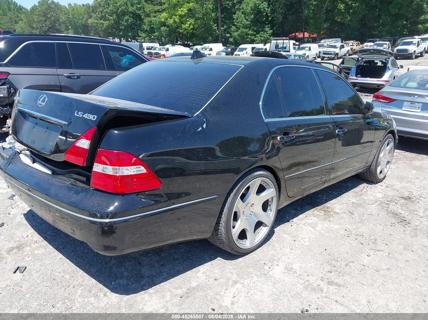 2006 Lexus Ls 430 VIN JTHBN36FX65052673 IAAI salvage auction — LEFT REAR, Salvage (Georgia), sold $450 on 2026-07-29 (photo 4)