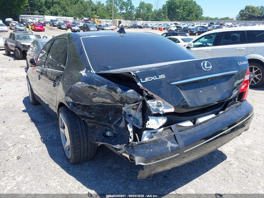 2006 Lexus Ls 430 VIN JTHBN36FX65052673 IAAI salvage auction — LEFT REAR, Salvage (Georgia), sold $450 on 2026-07-29 (photo 6)