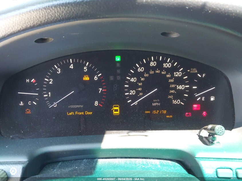 2006 Lexus Ls 430 VIN JTHBN36FX65052673 IAAI salvage auction — LEFT REAR, Salvage (Georgia), sold $450 on 2026-07-29 (photo 7)