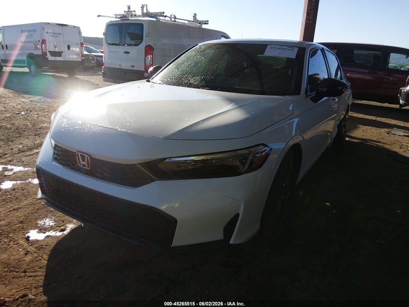2026 Honda Civic VIN 2HGFE2F57TH562036 IAAI salvage auction — LEFT SIDE, Salvage Title, sold $11,250 on 2026-07-28 (photo 2)