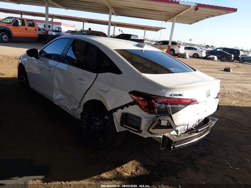 2026 Honda Civic VIN 2HGFE2F57TH562036 IAAI salvage auction — LEFT SIDE, Salvage Title, sold $11,250 on 2026-07-28 (photo 3)