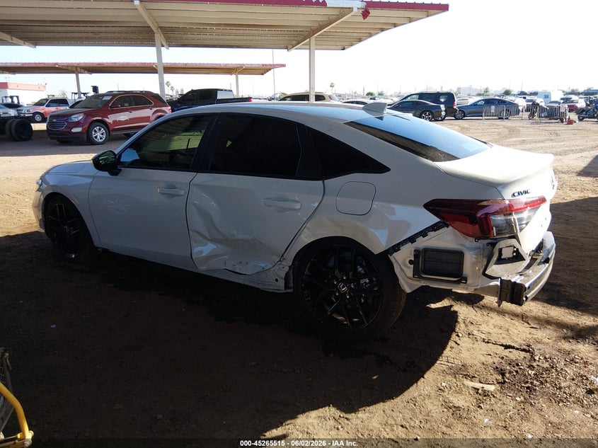 2026 Honda Civic VIN 2HGFE2F57TH562036 IAAI salvage auction — LEFT SIDE, Salvage Title, sold $11,250 on 2026-07-28 (photo 6)