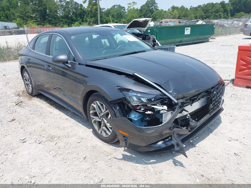 2021 Hyundai Sonata VIN 5NPEL4JA2MH114425 IAAI salvage auction — RIGHT FRONT, Salvage Title, sold $5,100 on 2026-07-14 (photo 1)
