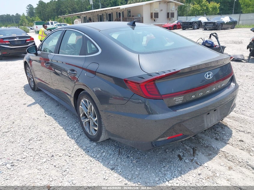 2021 Hyundai Sonata VIN 5NPEL4JA2MH114425 IAAI salvage auction — RIGHT FRONT, Salvage Title, sold $5,100 on 2026-07-14 (photo 3)