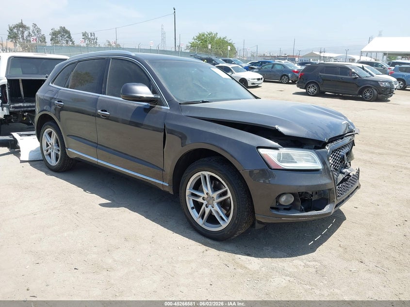 2015 Audi Q5 VIN WA1LFAFP6FA083839 IAAI salvage auction — FRONT END, Salvage Title, sold $1,200 on 2026-07-22 (photo 1)