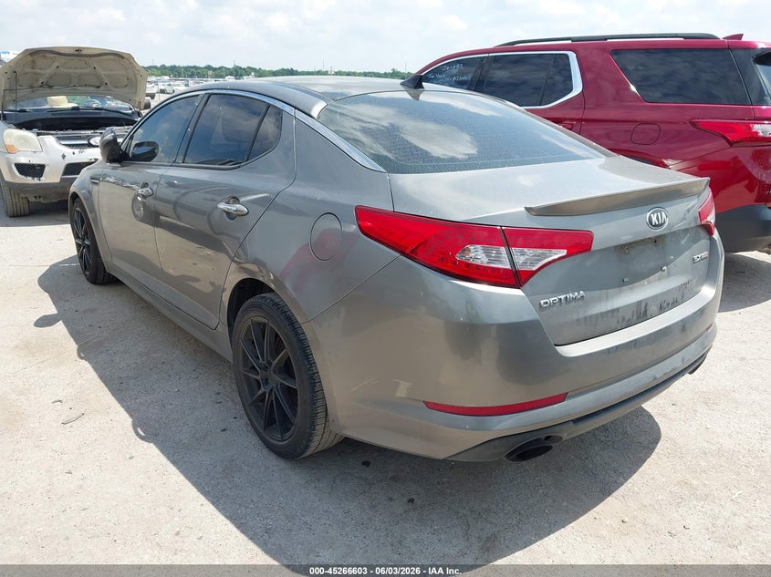 2013 Kia Optima VIN 5XXGR4A63DG107871 IAAI salvage auction — FRONT END, Original (Texas), sold $700 on 2026-07-14 (photo 3)