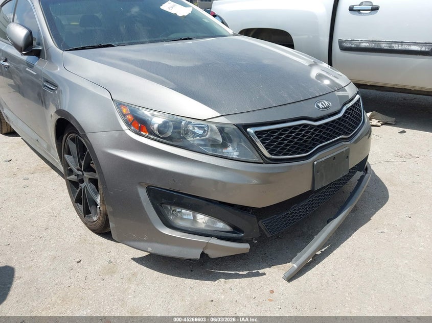 2013 Kia Optima VIN 5XXGR4A63DG107871 IAAI salvage auction — FRONT END, Original (Texas), sold $700 on 2026-07-14 (photo 6)