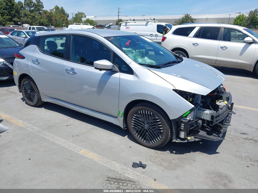 2023 Nissan Leaf VIN 1N4CZ1CV4PC550221 IAAI salvage auction — FRONT END, Salvage Title, sold $5,300 on 2026-07-11 (photo 1)