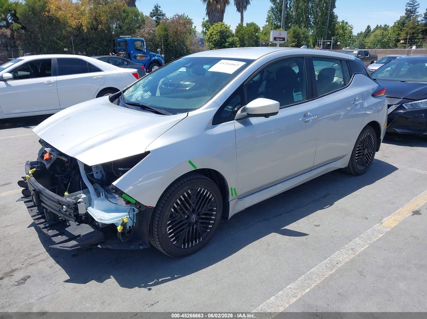2023 Nissan Leaf VIN 1N4CZ1CV4PC550221 IAAI salvage auction — FRONT END, Salvage Title, sold $5,300 on 2026-07-11 (photo 2)