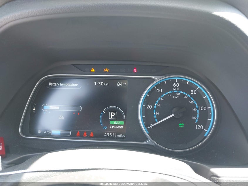 2023 Nissan Leaf VIN 1N4CZ1CV4PC550221 IAAI salvage auction — FRONT END, Salvage Title, sold $5,300 on 2026-07-11 (photo 7)