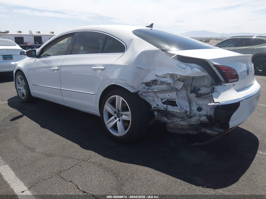 2017 Volkswagen Passat cc VIN WVWKP7AN3HE500594 IAAI salvage auction — REAR END, Salvage Title, sold $25 on 2026-07-24 (photo 3)