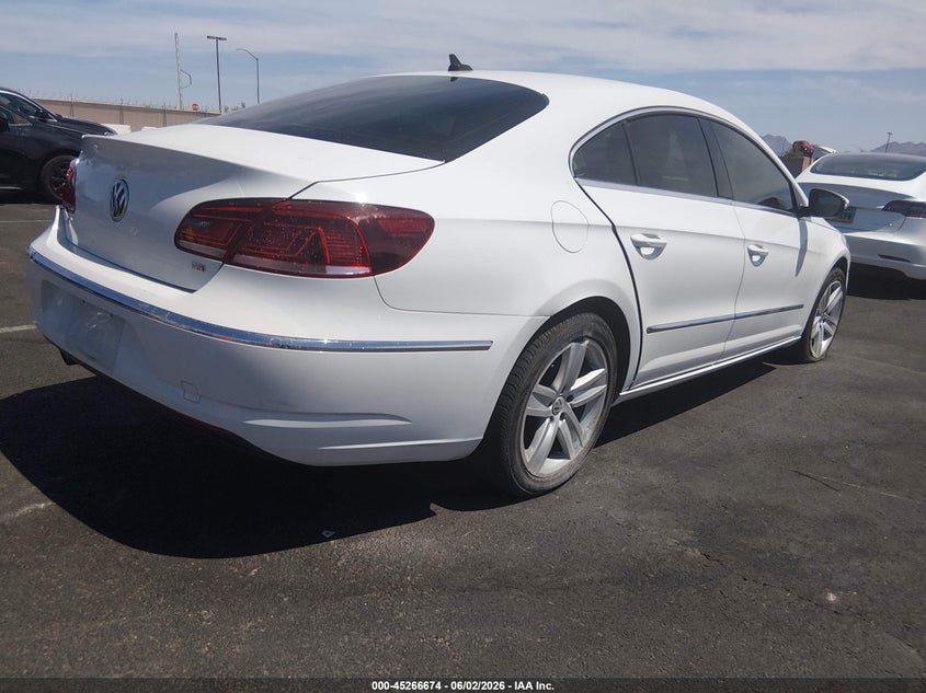 2017 Volkswagen Passat cc VIN WVWKP7AN3HE500594 IAAI salvage auction — REAR END, Salvage Title, sold $25 on 2026-07-24 (photo 4)