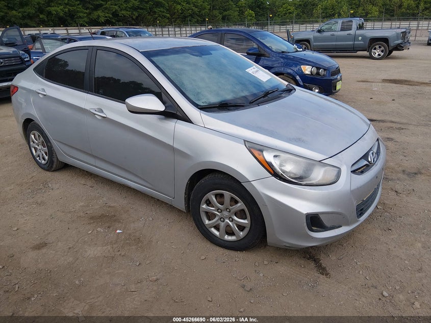 2013 Hyundai Accent VIN KMHCT4AE3DU501030 IAAI salvage auction — WATER/FLOOD, Salvage Title, sold $300 on 2026-07-15 (photo 1)