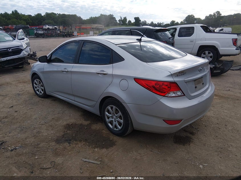 2013 Hyundai Accent VIN KMHCT4AE3DU501030 IAAI salvage auction — WATER/FLOOD, Salvage Title, sold $300 on 2026-07-15 (photo 3)