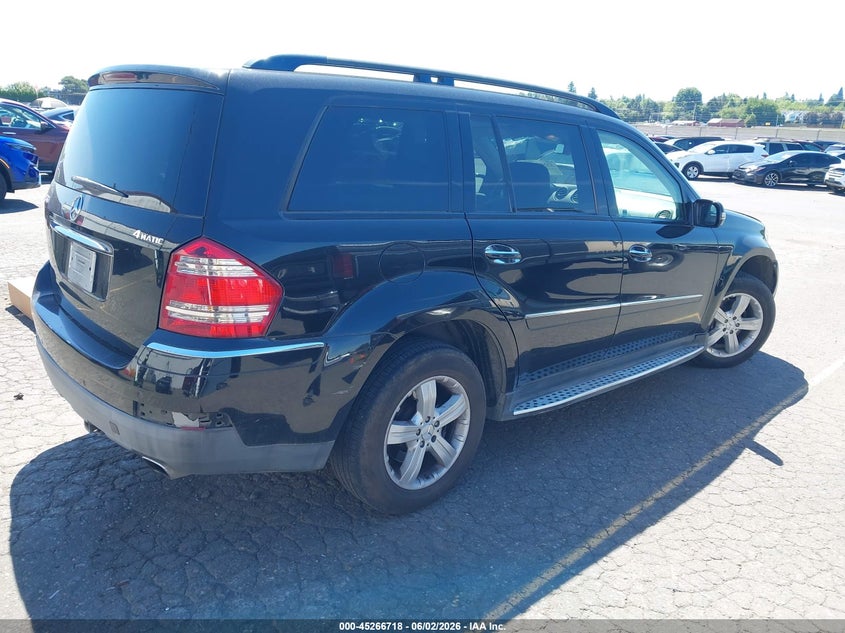 2007 Mercedes-benz Gl-class VIN 4JGBF71E27A210514 IAAI salvage auction — LEFT FRONT, Salvage (Oregon), sold $425 on 2026-07-09 (photo 4)