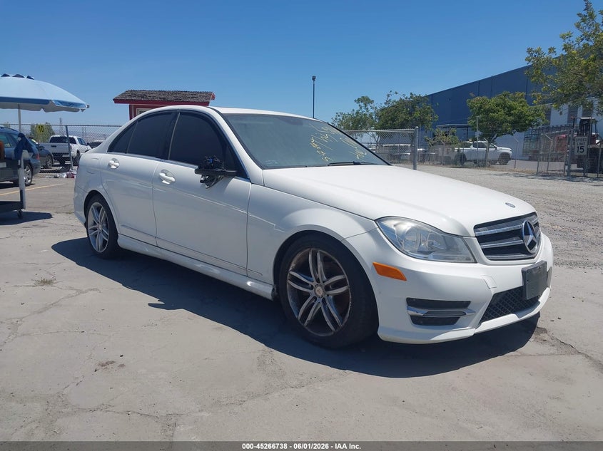 2014 Mercedes-benz C class VIN WDDGF4HB6EG219561 IAAI salvage auction — REAR END, Lien Papers (California), sold $300 on 2026-07-13 (photo 1)