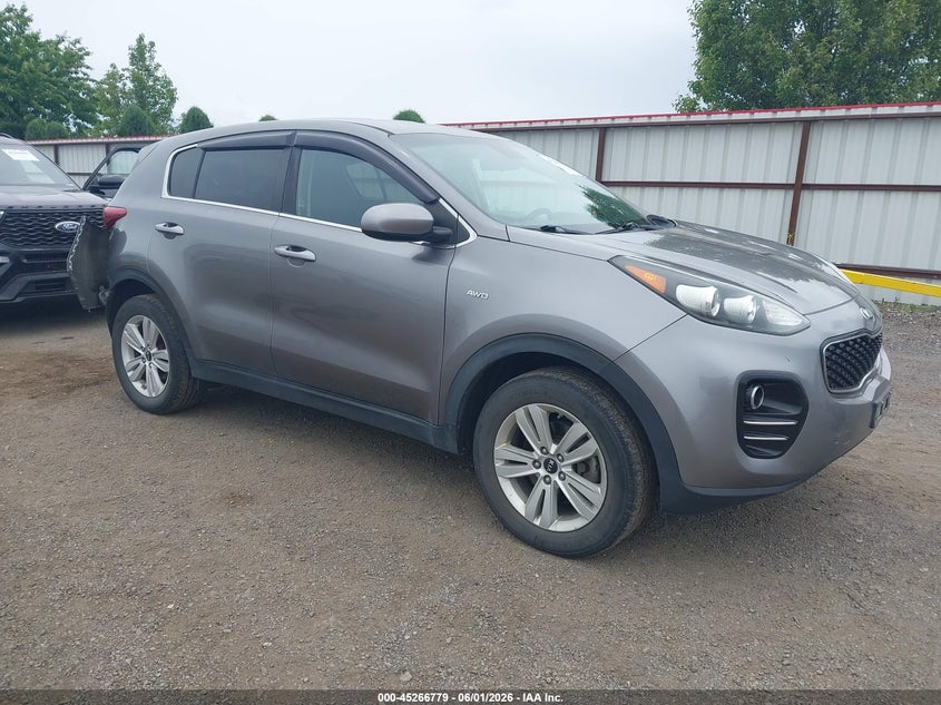 2018 Kia Sportage VIN KNDPMCAC1J7472908 IAAI salvage auction — REAR END, Salvage Title, sold $2,750 on 2026-07-07 (photo 1)