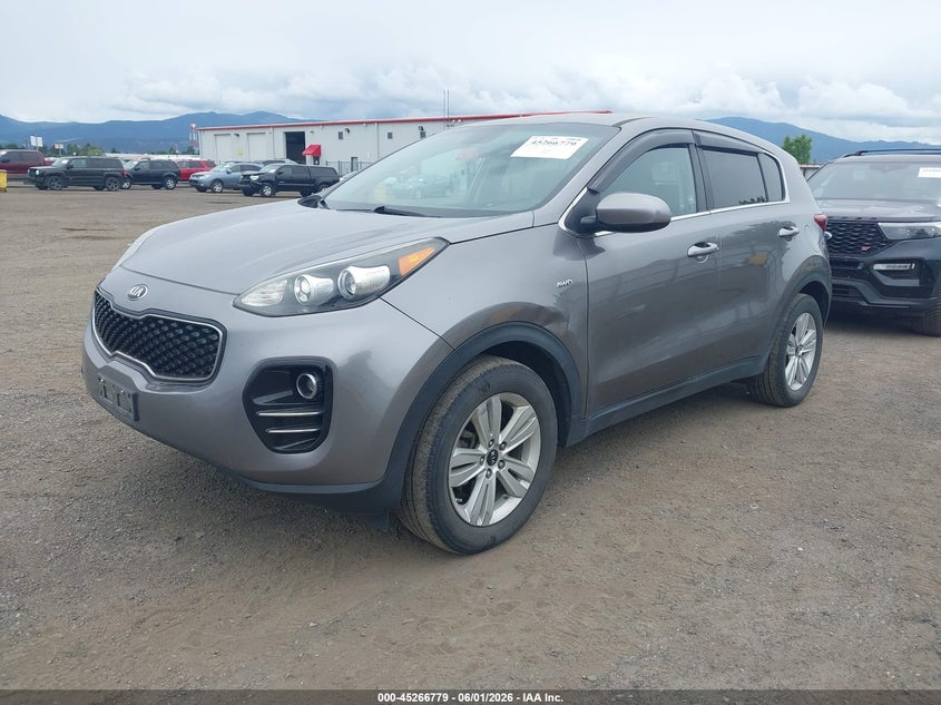 2018 Kia Sportage VIN KNDPMCAC1J7472908 IAAI salvage auction — REAR END, Salvage Title, sold $2,750 on 2026-07-07 (photo 2)