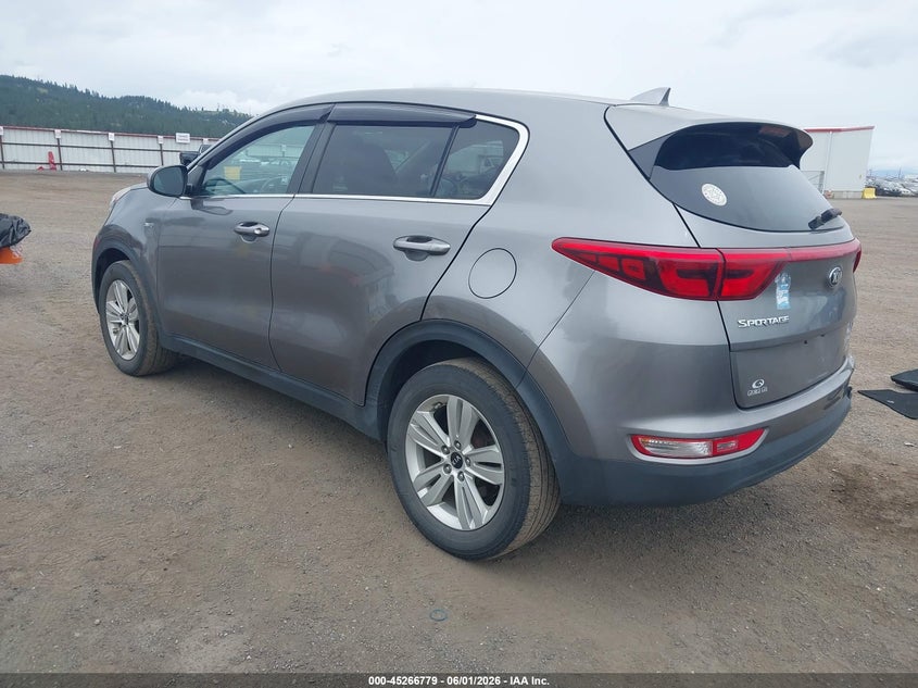 2018 Kia Sportage VIN KNDPMCAC1J7472908 IAAI salvage auction — REAR END, Salvage Title, sold $2,750 on 2026-07-07 (photo 3)