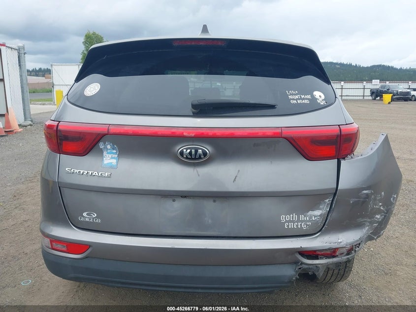 2018 Kia Sportage VIN KNDPMCAC1J7472908 IAAI salvage auction — REAR END, Salvage Title, sold $2,750 on 2026-07-07 (photo 6)