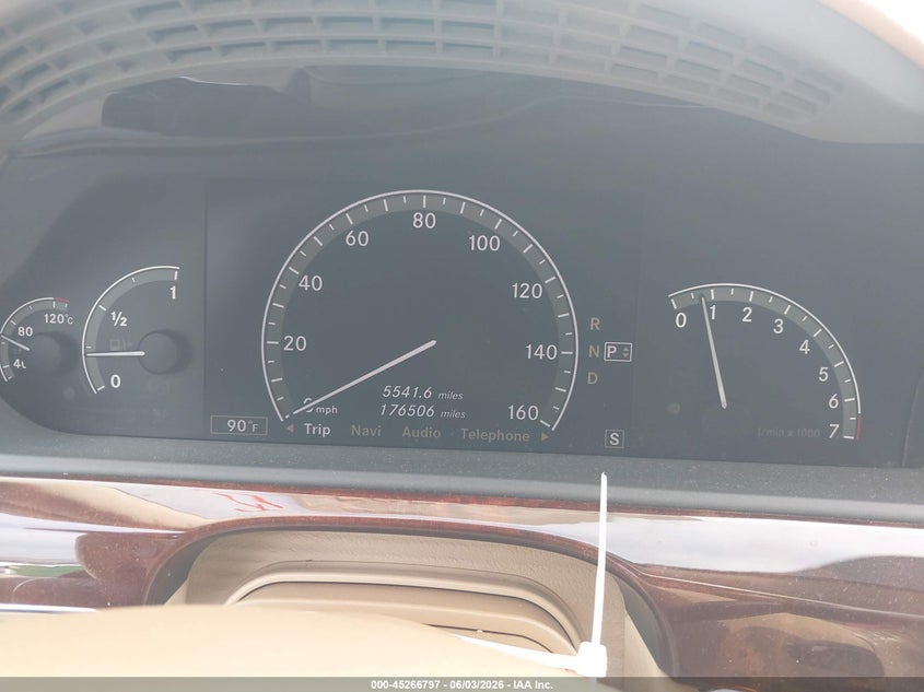 2007 Mercedes-benz S class VIN WDDNG86X67A134509 IAAI salvage auction — HAIL, Original (Texas), sold $3,200 on 2026-07-08 (photo 7)