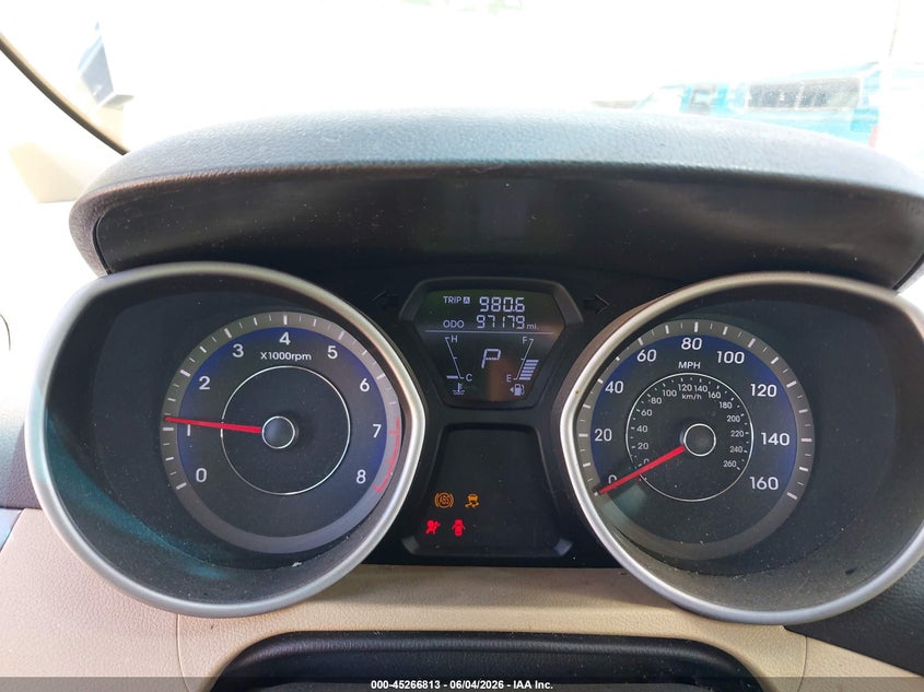 2013 Hyundai Elantra VIN KMHDH4AEXDU791451 IAAI salvage auction — NORMAL WEAR, Clear (Montana), sold $350 on 2026-07-08 (photo 7)