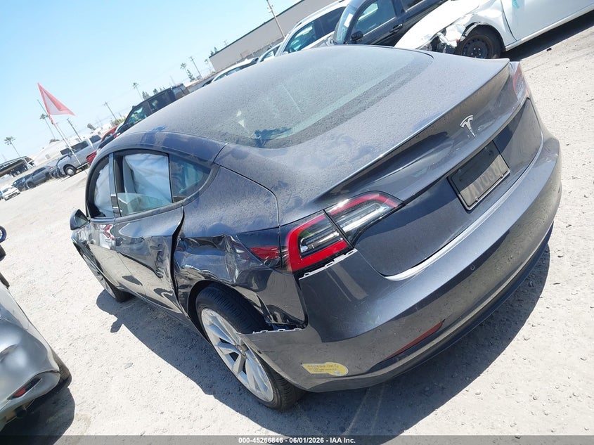 2022 Tesla Model 3 VIN 5YJ3E1EA2NF175462 IAAI salvage auction — REAR END, Wait Title, sold $4,150 on 2026-07-31 (photo 3)